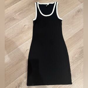 H&M Black Top with White Trim
